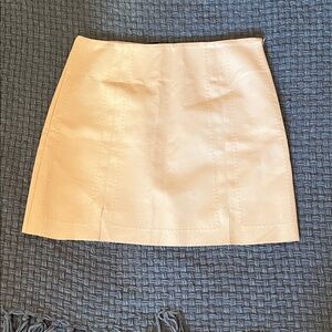 Cream Mini Skirt